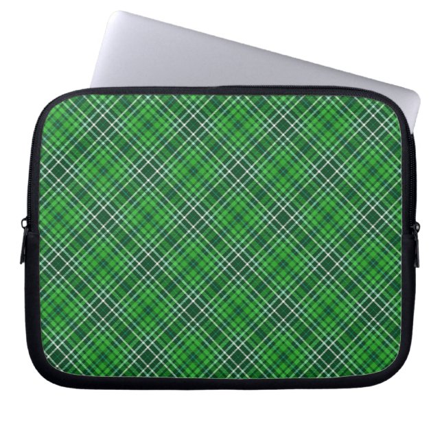 Capa Para Notebook Teste padrão verde escuro & de Forest Green da (Frente)
