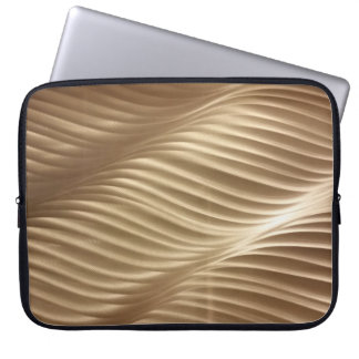 Capa Para Notebook Têxteis castanhos e brancos listrados
