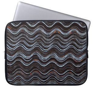 Capa Para Notebook Têxteis com listras brancas e vermelhas