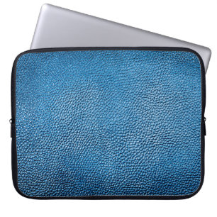 Capa Para Notebook Texto clássico de fundo em couro azul.bl