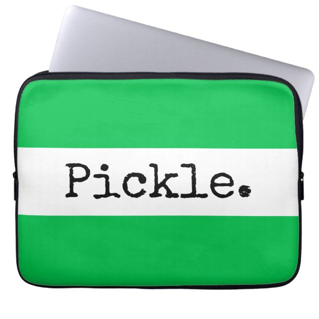 Capa Para Notebook Texto Divertido Amplo Texto Verde Brilhante Listra (Frente)