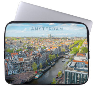 Capa Para Notebook Texto personalizado Amsterdã
