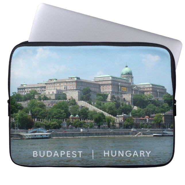 Capa Para Notebook Texto personalizado de Budapeste bolsas de laptop  (Frente)