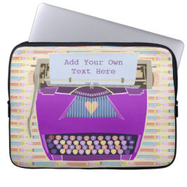 Capa Para Notebook Texto personalizado moderno retro bonito da