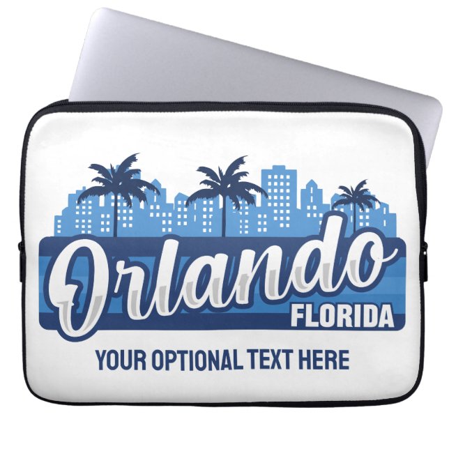 Capa Para Notebook Texto Personalizado Orlando Flórida (Frente)