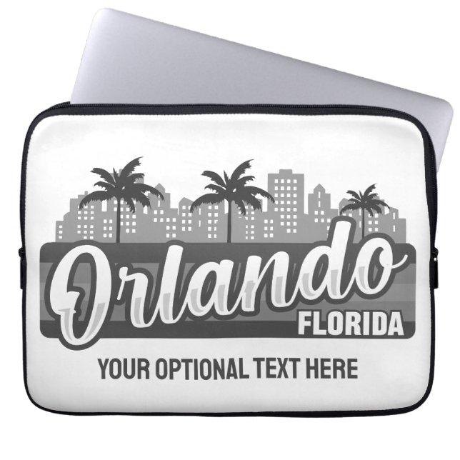 Capa Para Notebook Texto Personalizado Orlando Flórida (Frente)