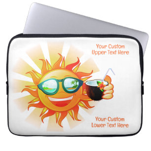 Capa Para Notebook Texto Tropical Sun Personalizado