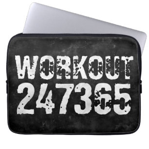 Capa Para Notebook Texto vestido e arranhado Workout 247365 vintage