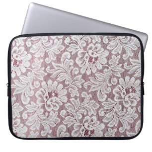 Capa Para Notebook Textura branca de local elegância fina com bea se