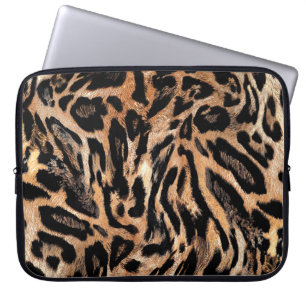 Capa Para Notebook Textura da pele do leopardo