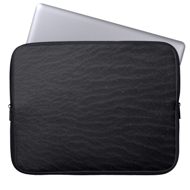 Capa Para Notebook Textura de areia preta (Frente)