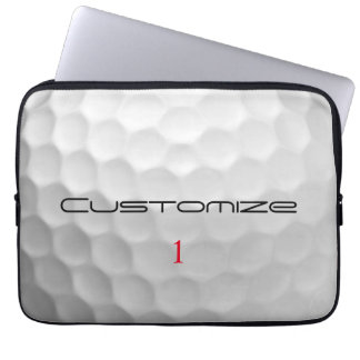 Capa Para Notebook Textura de Bola de Golfe Branca Com Reentrâncias N