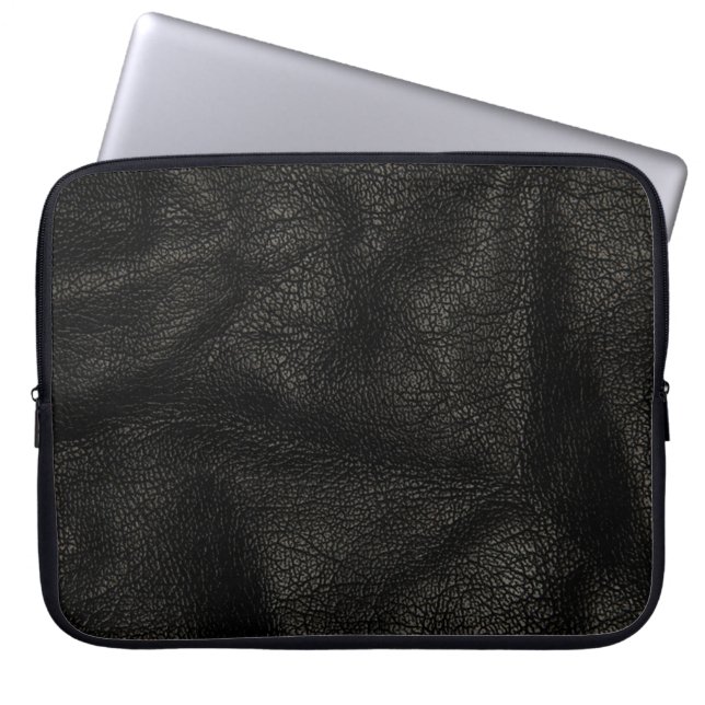 Capa Para Notebook Textura de Couro Realista (Frente)