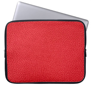 Capa Para Notebook Textura de couro vermelho