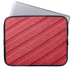 Capa Para Notebook Textura de crochê de strippy.