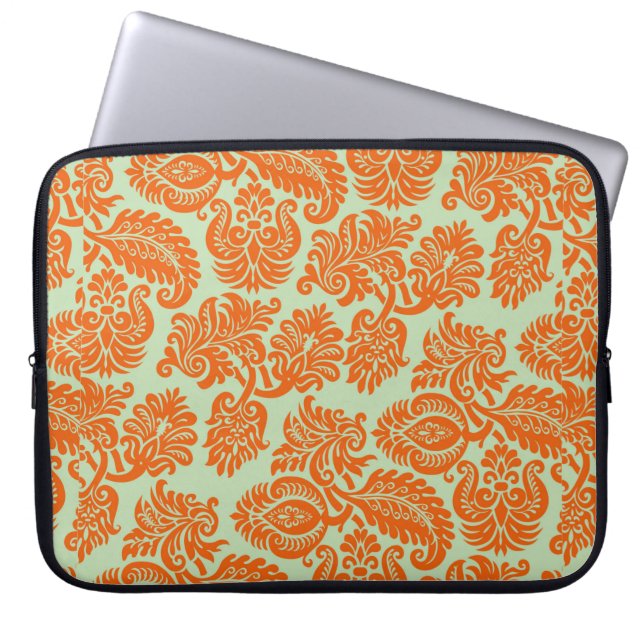 Capa Para Notebook Textura de fundo laranja sem costura (Frente)