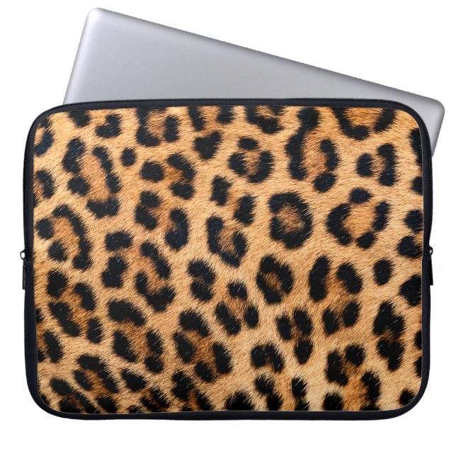 Capa Para Notebook Textura de impressão Cheetah (Frente)