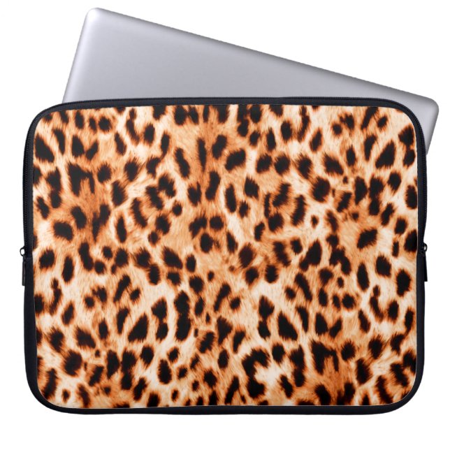 Capa Para Notebook Textura de impressão do leopardo (Frente)