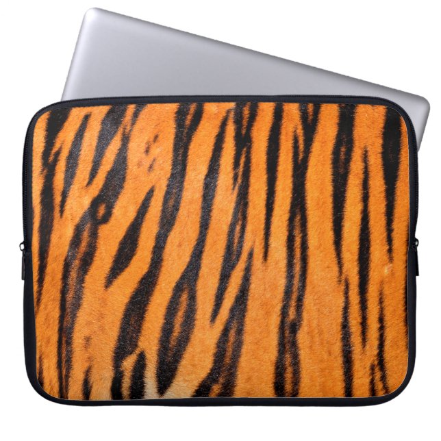 Capa Para Notebook Textura de impressão Tiger (Frente)