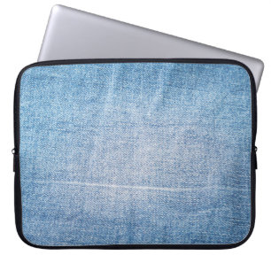 Capa Para Notebook Textura de jeans de denim azul