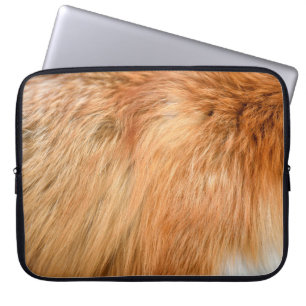 Capa Para Notebook Textura de pele de raposa vermelha