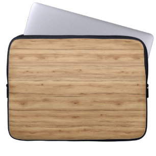 Capa Para Notebook Textura de Tábua de Carvalho Natural com Tons Quen