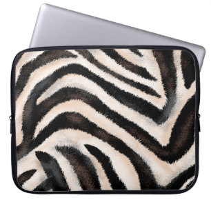 Capa Para Notebook Textura de zebra sem costura, impressão animal,