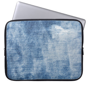 Capa Para Notebook Textura Denim: Furos Enroscados.