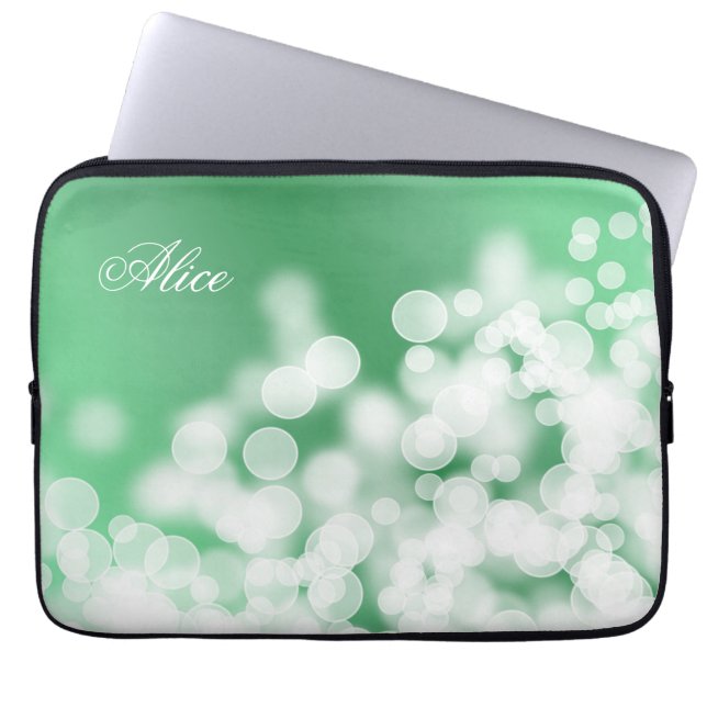 Capa Para Notebook textura do estilo do bokeh. Nome (Frente)