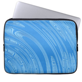 Capa Para Notebook textura metálica de prata azul abstrata