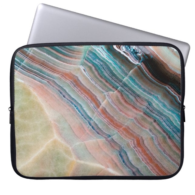 Capa Para Notebook textura onyx marble, fundo de pedras naturais (Frente)