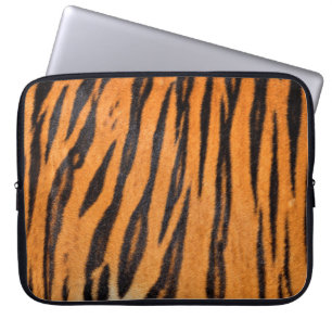 Capa Para Notebook Textura realista da pele do tigre.