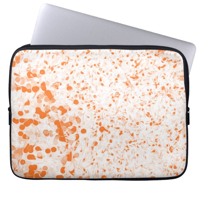 Capa Para Notebook Textura Splatter - Laranja (Frente)