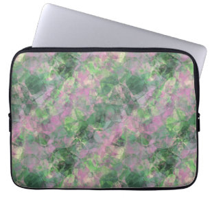 Capa Para Notebook Textura verde Primavera amassada
