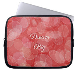 Capa Para Notebook Textura vermelha do inclinação do estilo de Bokeh