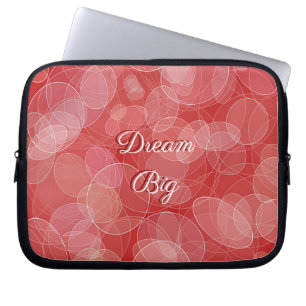 Capa Para Notebook Textura vermelha do inclinação do estilo de Bokeh