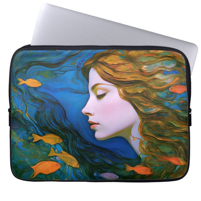 Capa Para Notebook "Thalassa" - Mulheres Na Água (Frente)
