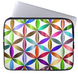Capa Para Notebook The Amazing Flower of Life on an Electronics Bag