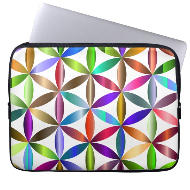 Capa Para Notebook The Amazing Flower of Life on an Electronics Bag (Frente)