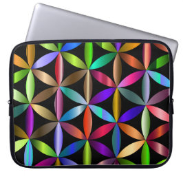 Capa Para Notebook The Amazing Flower of Life on an Electronics Bag