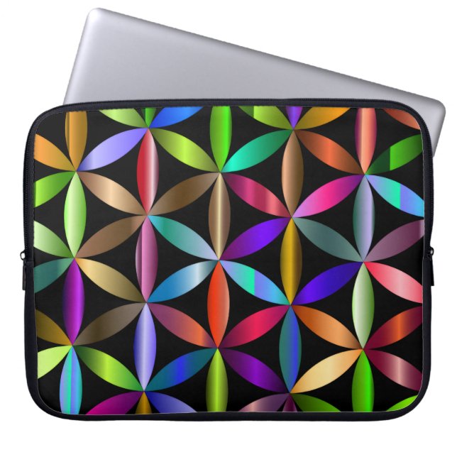 Capa Para Notebook The Amazing Flower of Life on an Electronics Bag (Frente)