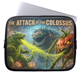 Capa Para Notebook The attack of the Colossus sci-fi Caillou monster