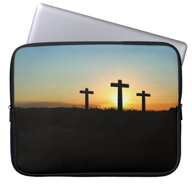 Capa Para Notebook The Crucifixion Crosses at Sunset (Frente)