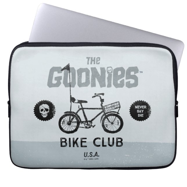 Capa Para Notebook The Goonies Bike Club U.A. (Frente)