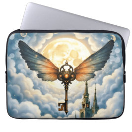 Capa Para Notebook The Key of Eternity – Steampunk Wings