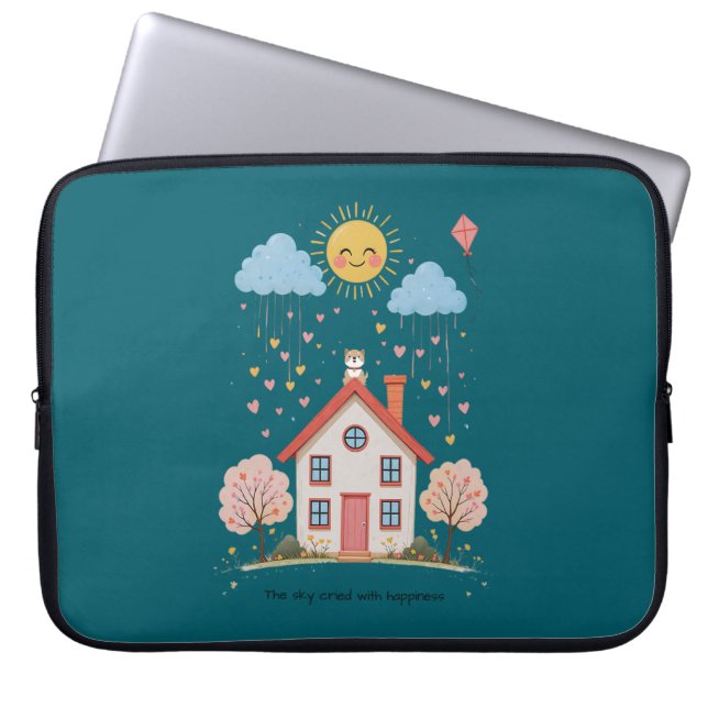 Capa Para Notebook The sky cried with happiness (Frente)