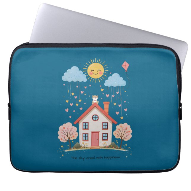 Capa Para Notebook The sky cried with happiness (Frente)