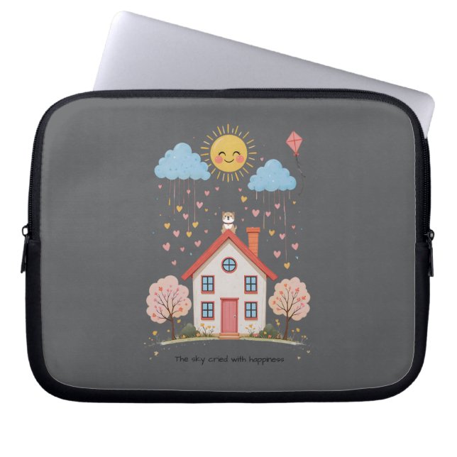 Capa Para Notebook The sky cried with happiness (Frente)