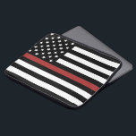 Capa Para Notebook Thin Red Line USA Flag Fire Department<br><div class="desc">Thin Red Line USA Flag Fire Department Gifts!</div>