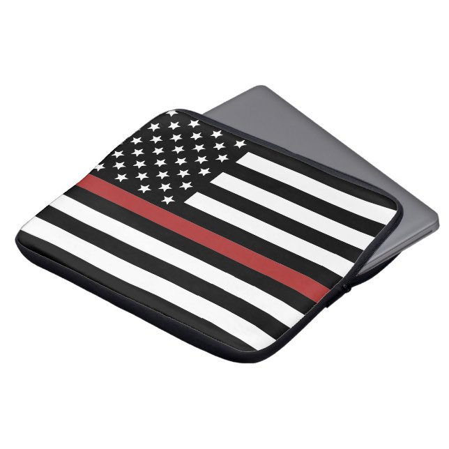 Capa Para Notebook Thin Red Line USA Flag Fire Department (Frente Topo)